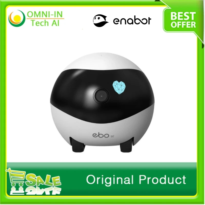 Enabot EBO SE Standard Edition Wireless Camera Robot, Mobile Wireless Monitoring, Mobile Phone APP Remote Control