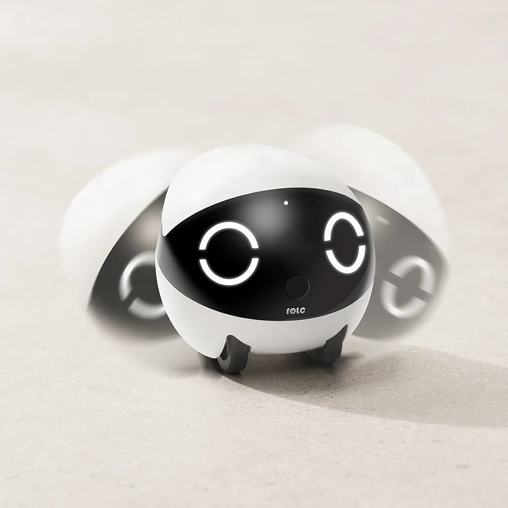 ROLA Mini Companion Robot 2K Camera Night Vision Pet Monitor Home Security Pet Camera Tumbler Design Realtime Control